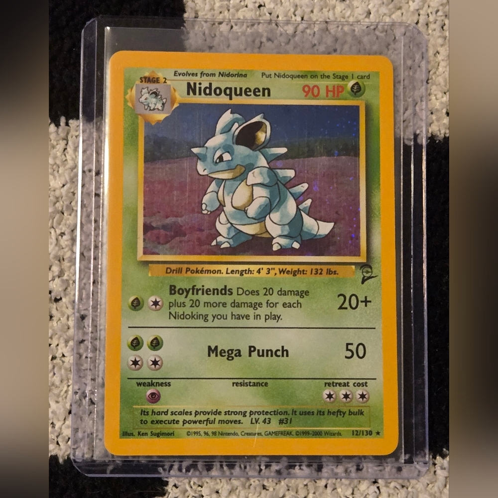 Pokémon TCG Nidoqueen Base Set 2 12/130 Holo Unlimited Holo Rare